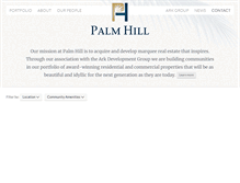 Tablet Screenshot of palmhill.com